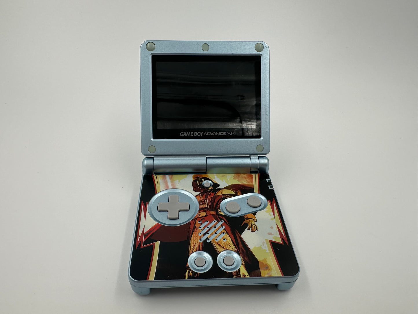 Game Boy Advance SP AGS101 (2003, Pearl Blue)