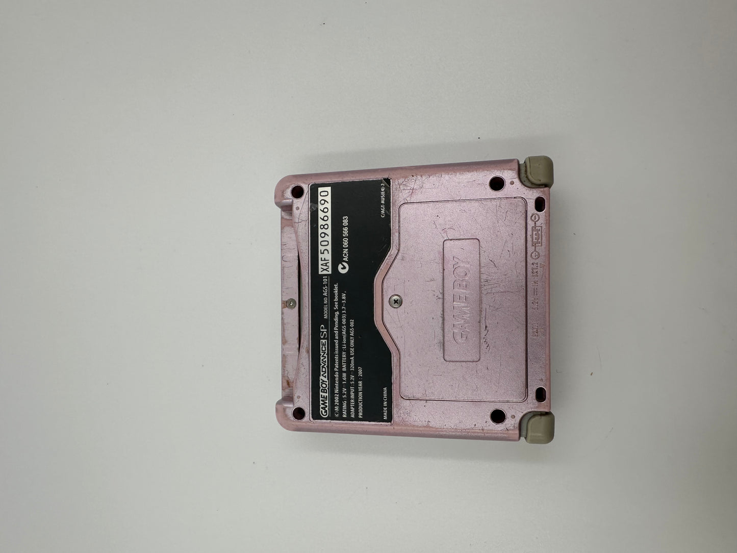 Game Boy Advance SP AGS101 (2003, Pearl Pink)