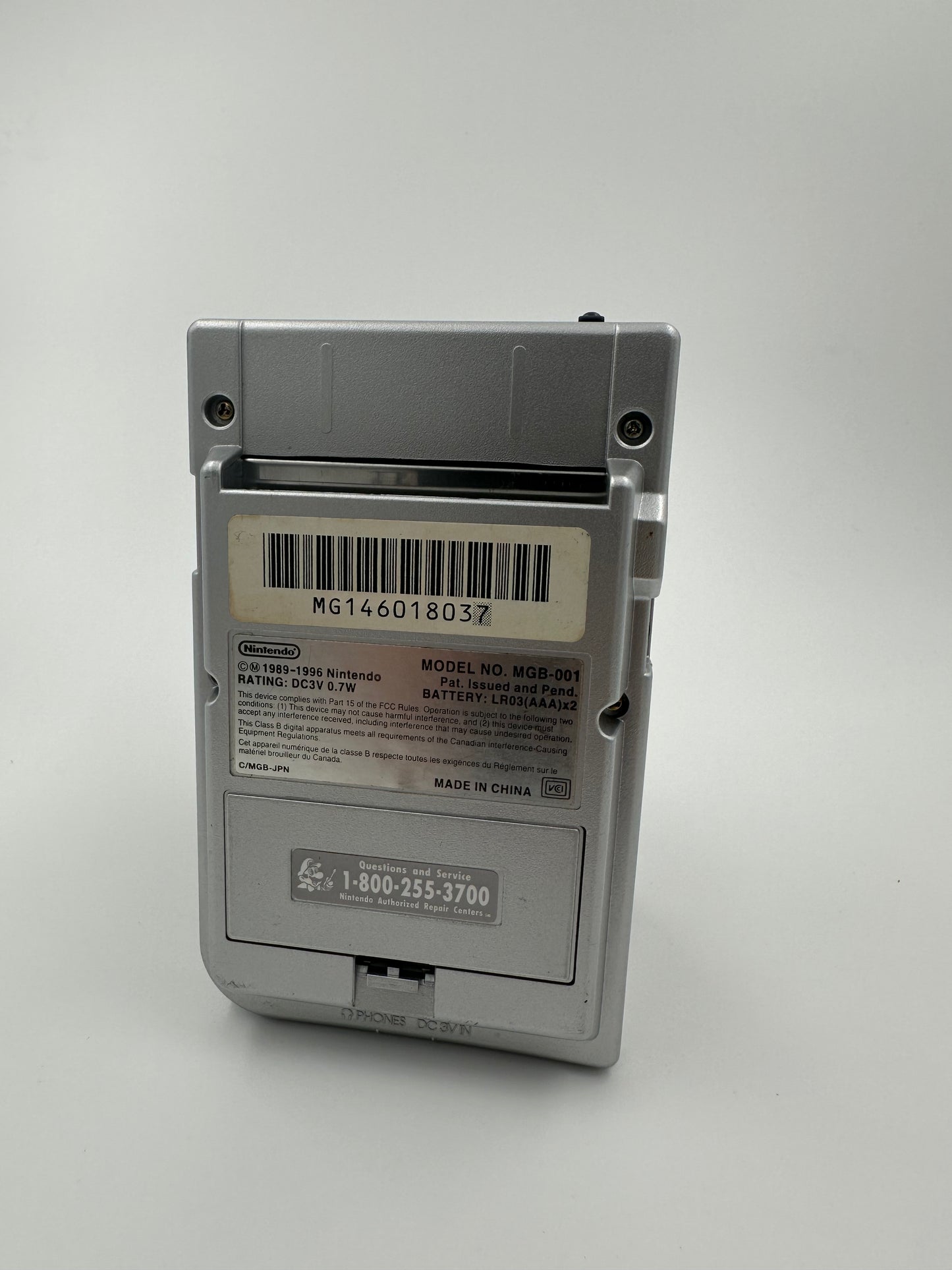 Game Boy Pocket (1996, Silver)