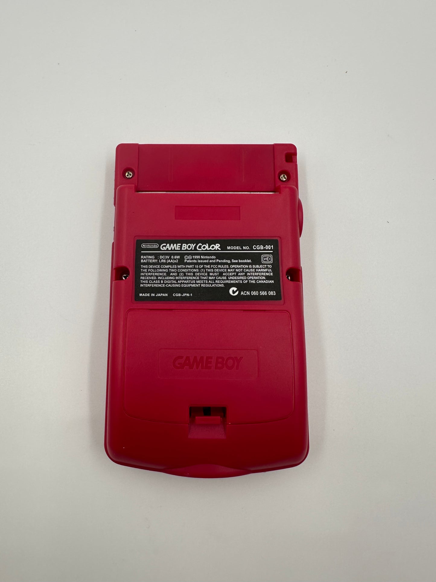 Game Boy Color (1998, Red)