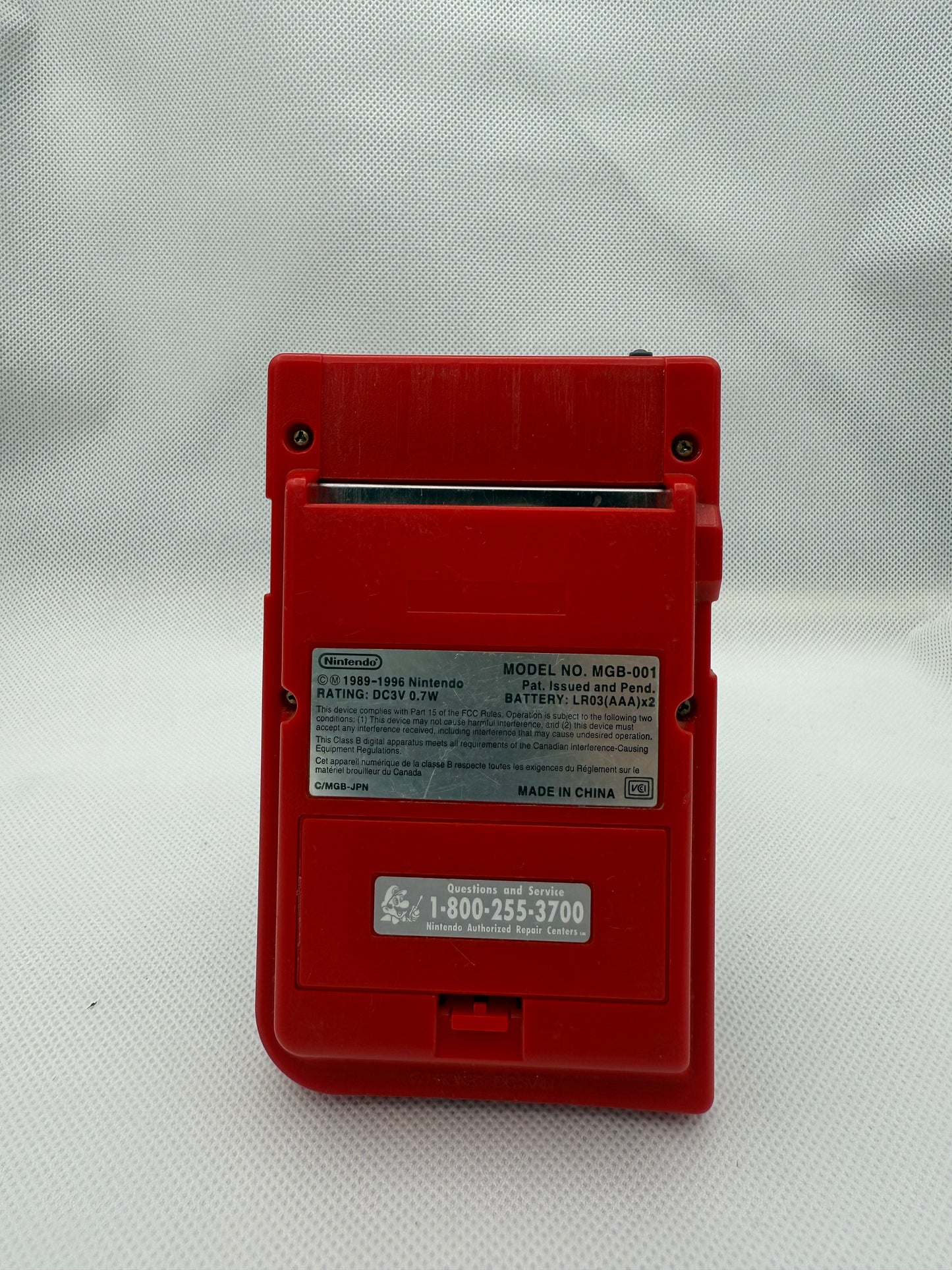 Game Boy Pocket (1996, Red)