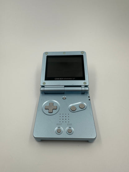 Game Boy Advance SP AGS101 (2003, Pearl Blue)